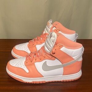 Nike Dunk High Salmon Coral Sneakers DD1869-600 Women’s 8.5